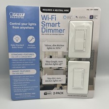 Feit Electric Wi-Fi Smart Dimmer 3-Way Single...