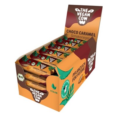 THE VEGAN COW - Schokoriegel Choco Caramel 24x40g