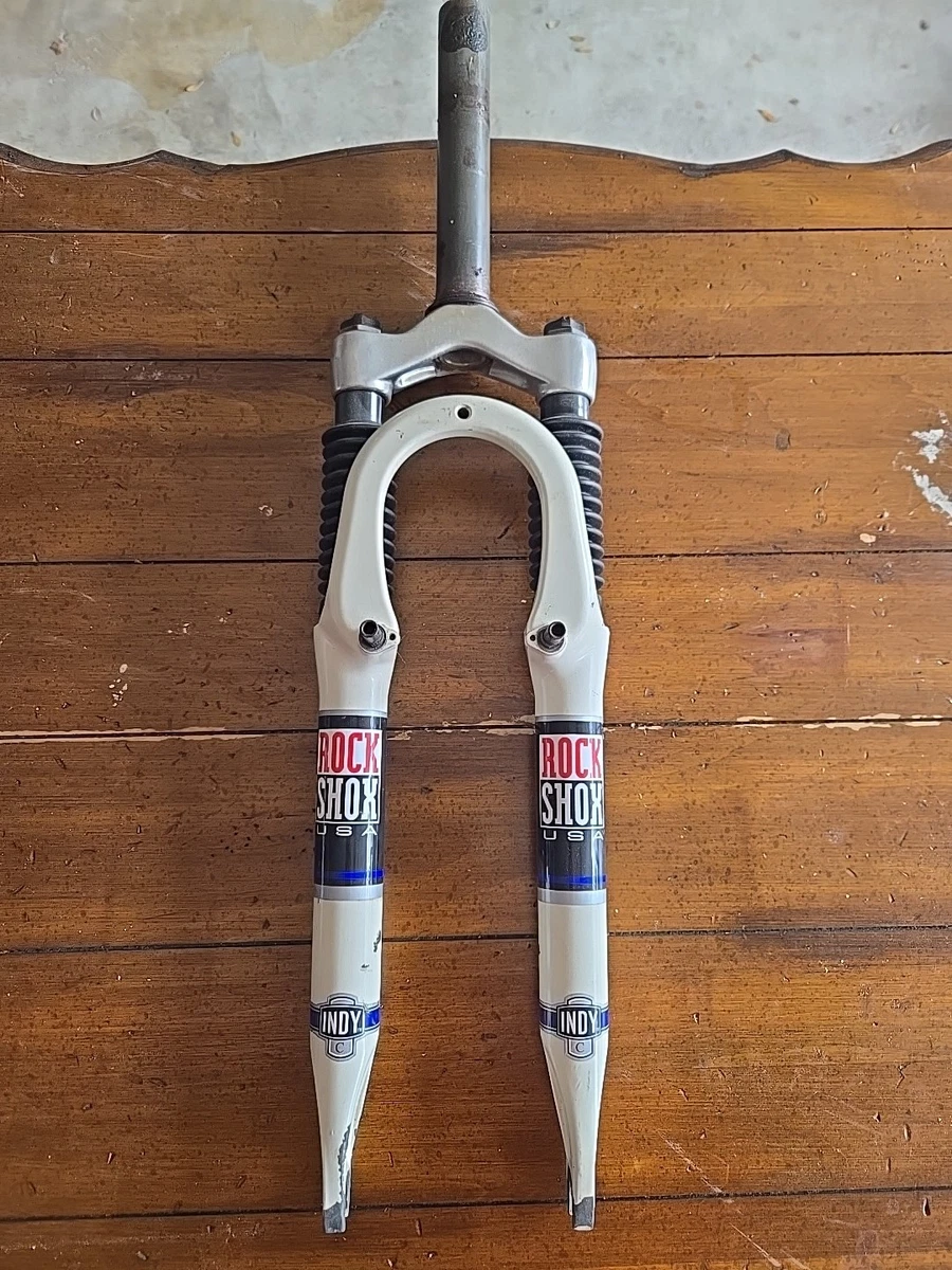 White Rockshox 1 1/8 in-Threadless Bicycle Forks for sale | eBay