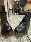 Dr. Martens Black Leather Lace-Up Combat Boots Slip Resistant Men's Size 10 — photo 7
