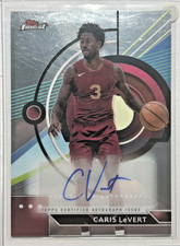 Caris LeVert AUTO Topps Finest 2023-24 Certified Autograph Signature SP Pistons