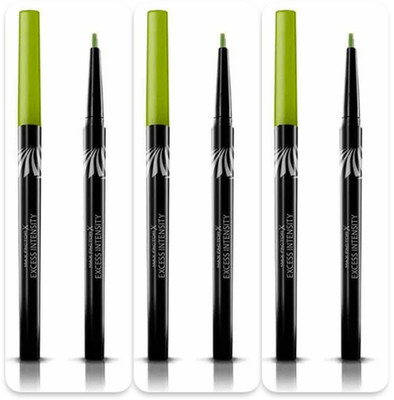 3 x Max Factor Excess Intensity Augenstift Excessive Green 03