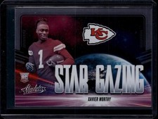 2024 Panini Absolute Xavier Worthy #SG-XWY Star Gazing RC Chiefs