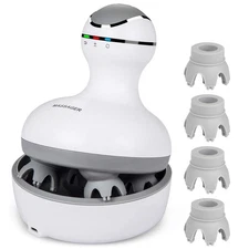 Electric Scalp Head Massager, Scalp Hair Massage Waterproof Head Massager wit...