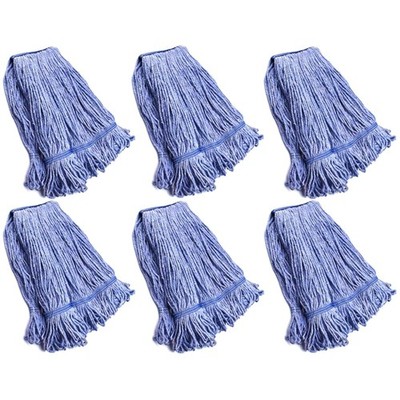 Industrial Grade Large Mop Head Replacements 6 Pack