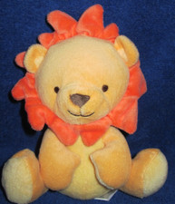 Fisher Price Snugamonkey Lion Plush Nuzzler Yellow Orange Lovey 7"