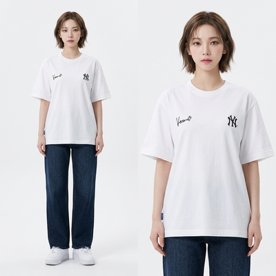 MLB Karina Edition Tシャツ MLB New York Yankees Karina Edition T-Shirt White (L Size) +