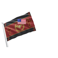 Apedes Christian Roman - Double Stitched Vivid Color Roman