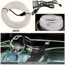 Flexible Led Neon Car Interior Ambient Light Strip Usb Decorative Lamp