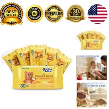 Baby Wipes Chamomile Aloe Vera 80 Count 6 Pack