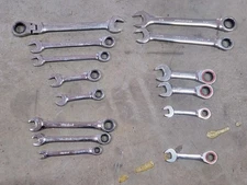 14x Various RATCHETING WRENCHES Gearwrench Duralast Powerbuilt Kobalt USED