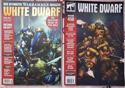 Warhammer White Dwarf Magazine - Ausgabe 450 & April 2019 - 2 Bücher