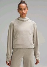 Lululemon Scuba Hoodie Sweatshirt XS/S Riverstone Velvet Cord