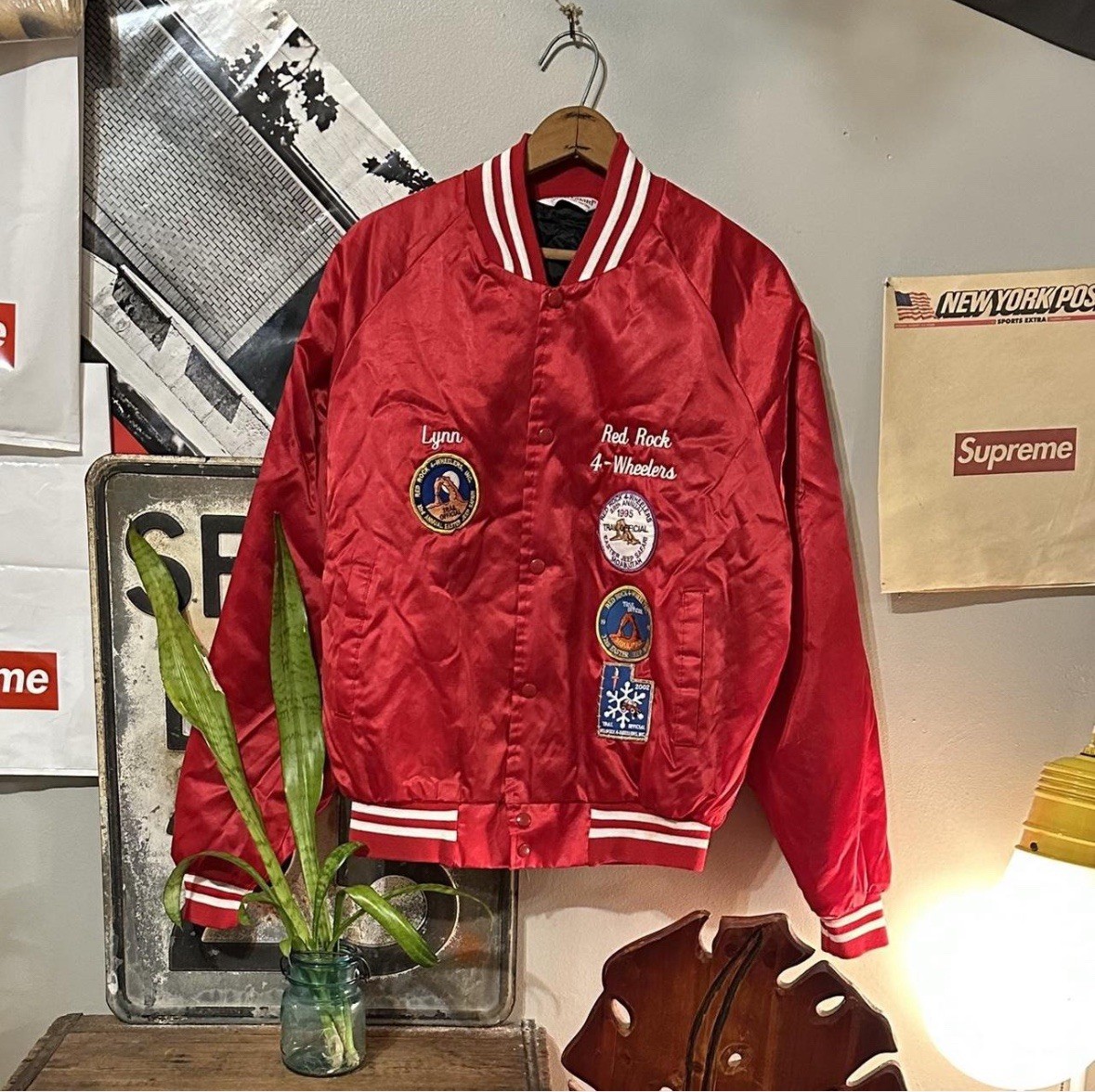 Early 90s Custom Patchwork Red Rock 4-Wheelers Sa… - image 1