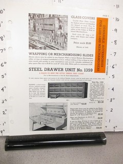 Aurora 1938 hardware automotive supply store display sales catalog sheet