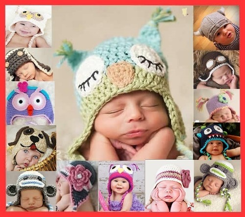 New Baby Boy Girl Animal Owl Beanie Child Photo Crochet Knit Costume Hat Prop