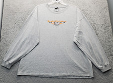 Harley Davidson Charlotte NC Motorcycles Shirt Mens 2X Gray Skull Logo Front