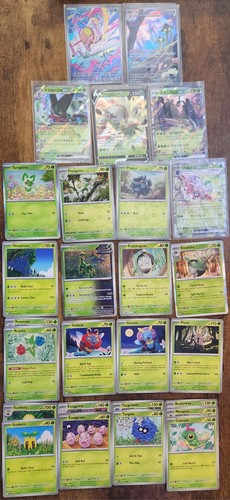 Pokemon 27 Karten Starter Repack Lot 3 Full Arts, 3 EX, 6 Reverse Holos Siehe Bilder B