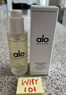 ALO GLOW SYSTEM Enzyme Facial Cleanser 3.2oz/95mL FULL SZ NEW BOX