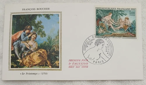 FRANCE 1970 FRANÇOIS BOUCHER " LE PRINTEMPS " (1755) - FDC