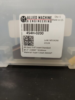 #ad Allied Machine amp; Engineering 454H 0200 Drill Insert $70.00