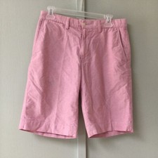 Polo Ralph Lauren Size 30 Men  s Pink Prospect Flat Front 100 Cotton Shorts.
