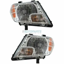 New Left & Right Side Halogen Head Lamp Assembly Fits 2009-2021 Nissan Frontier