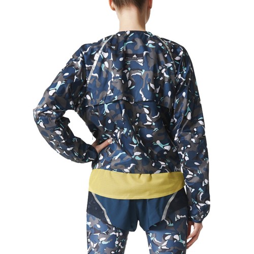 adidas Womens Stella McCartney Run Adizero Jacket Lightweight Bomber Running Top - Picture 4 of 12