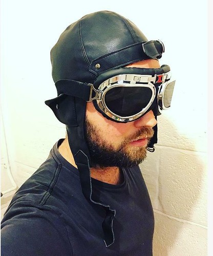 Unisex Aviator Pilot Steam Punk Faux 