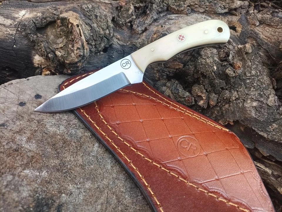 手工定制狩猎牛仔皮刀带骨柄和鞋 — 第 2/3 张图片