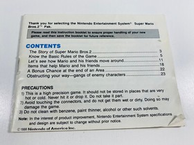 SUPER MARIO BROS. 1 2 3 -- NINTENDO NES INSTRUCTION BOOKLET MANUALS 