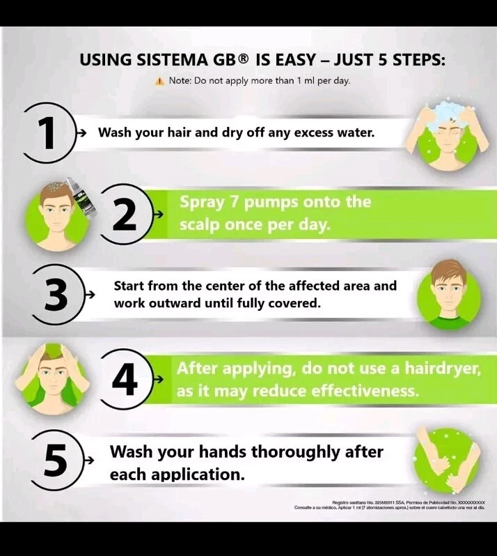 Sistema GB Hair Support Spray for Thicker, Fuller-Looking Hair, 2 Pack 60ml Each - Image 3 of 3
