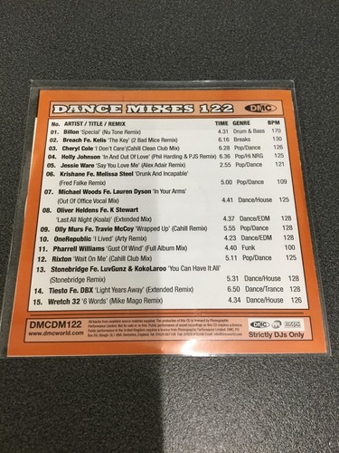 DMC Dance Mixes 122 - Picture 2 of 2