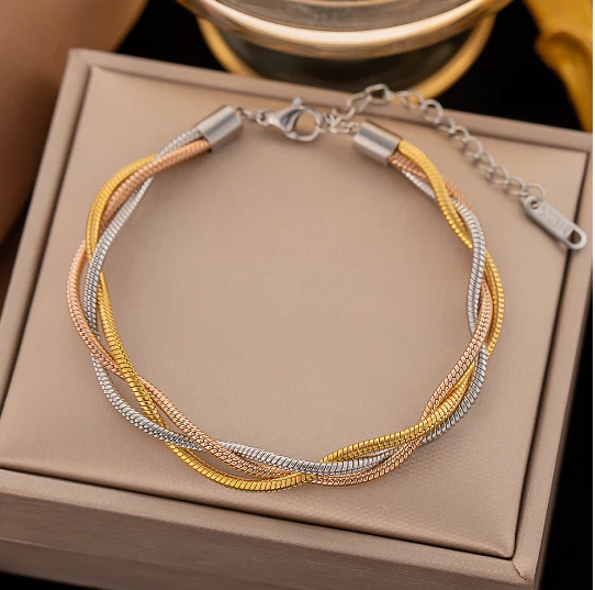 Snake chain rose clearance gold