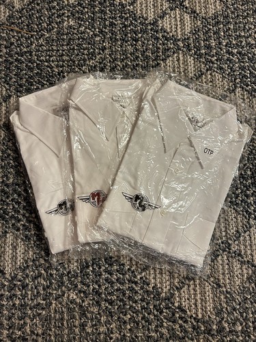 M & H Murphy & Hartelius Mens White Pilot Uniform Shirt sz 16 Short Sleeve 3pack