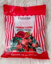 COASTAL BAY CONFECTIONS HARD CANDY STRAWBERRY FLAVORED, 12 oz. BAG