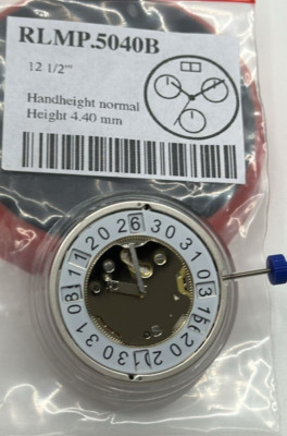 Movimento ronda harley 5040b crono quartz swiss big date h12 s12 size 1/2'''