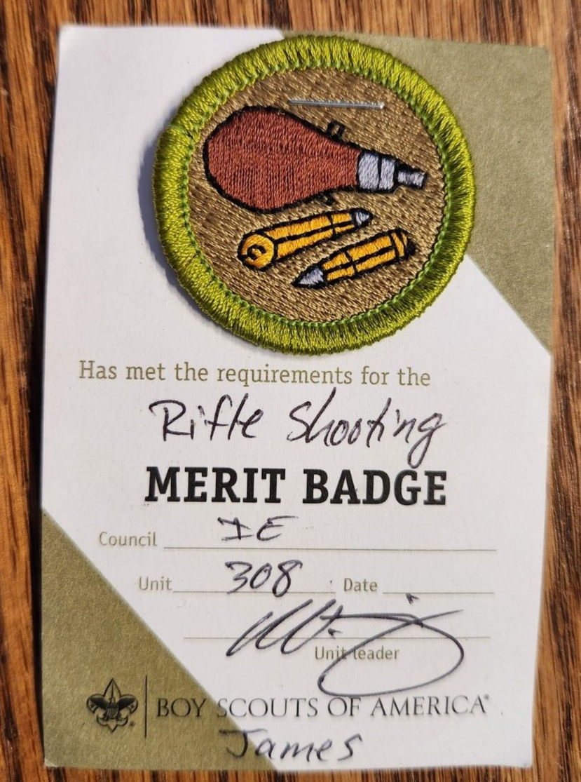 Boy Scouts of America BSA Rifle Shooting Merit Badge Patch 1.5" eBay