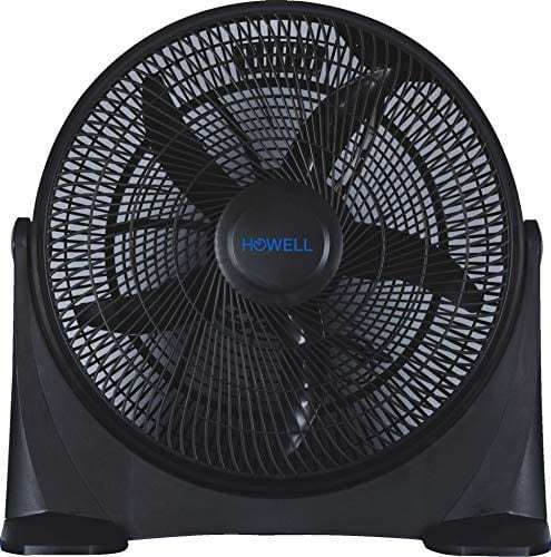 Ventilatore Box Fan da Tavolo a Pale ø 50 cm 3 Velocità Nero Howell HO.VEB509