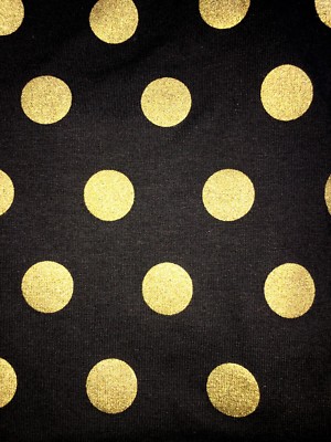 GIRLS Haven Girl Black & Gold Big Dot Leggings