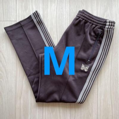 NEEDLES Track Pants Narrow Brown x Beige lines JO345 Size-M Used