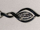LAST 1 *NEW* KAY Jewelers Sterling Silver Blue & White 3 Diamond Necklace (18 In — photo 7