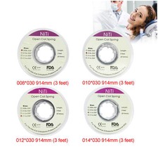 Dental Orthodontic Niti Open Coil Spring 3 Feet Dia.008/010/012/014 Inch 914 mm