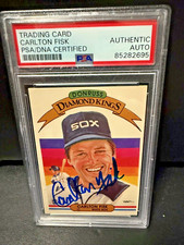 Carlton Fisk Chicago White Sox autograph signed 1982 Donruss baseball card PSA