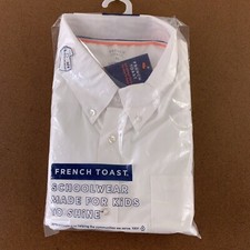 French Toast Men's Size XL White Short Sleeve Oxford Uniform Shirt NWT