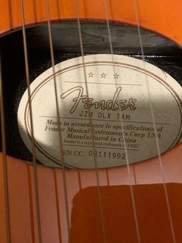 レア品★Fender USA★ エレアコ JZM_CousticDeluxe Fender USA JZM Coustic Deluxe エレアコ レア品☆Fender USA