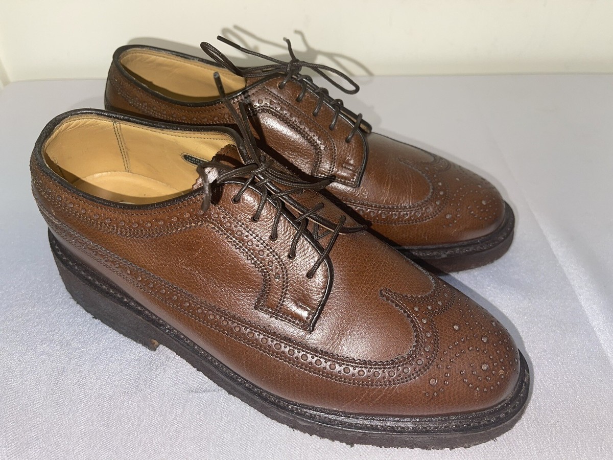 Florsheim Imperial 17109-03 Brown Leather WingTip Shoes 7 3E Crepe