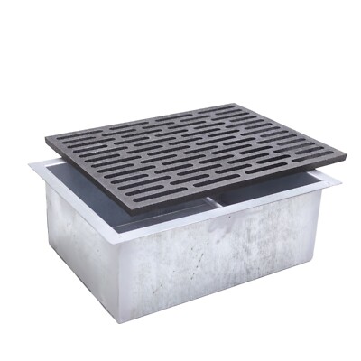 Griglia Per Fuoco 31,5x31,5 Cm Con Cassetto Cenere - Per Camino O Barbecue - Acciaio - Foto 4