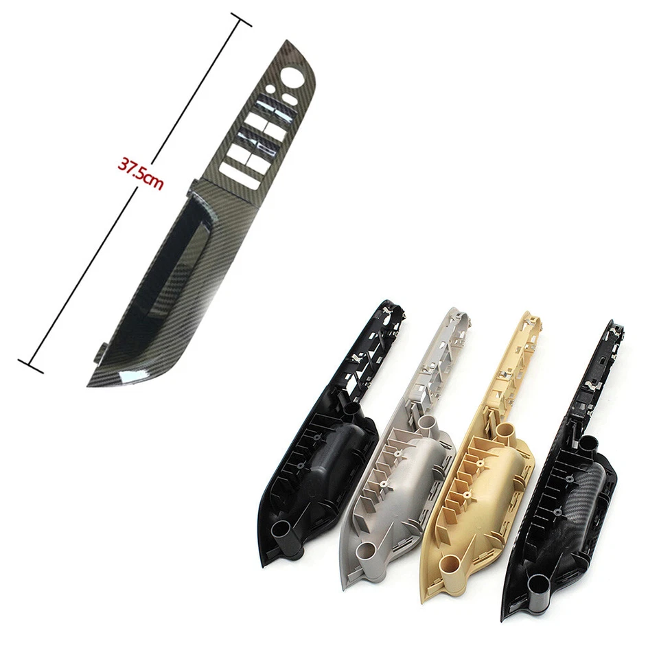 For BMW 3 Series 05-12 Inner Door Pull Handle&Cover Carbon Fiber LHD (H:37.5cm) - Image 4 of 4