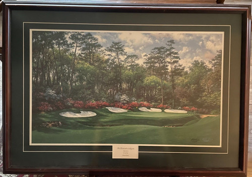 Larry Dyke THE 13th at AUGUSTA 30x18 FRAMED Edition Canvas PGA MASTERS GOLF